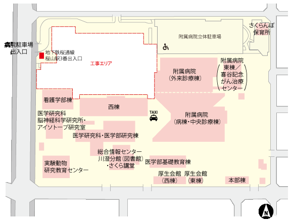 桜山キャンパスマップの画像